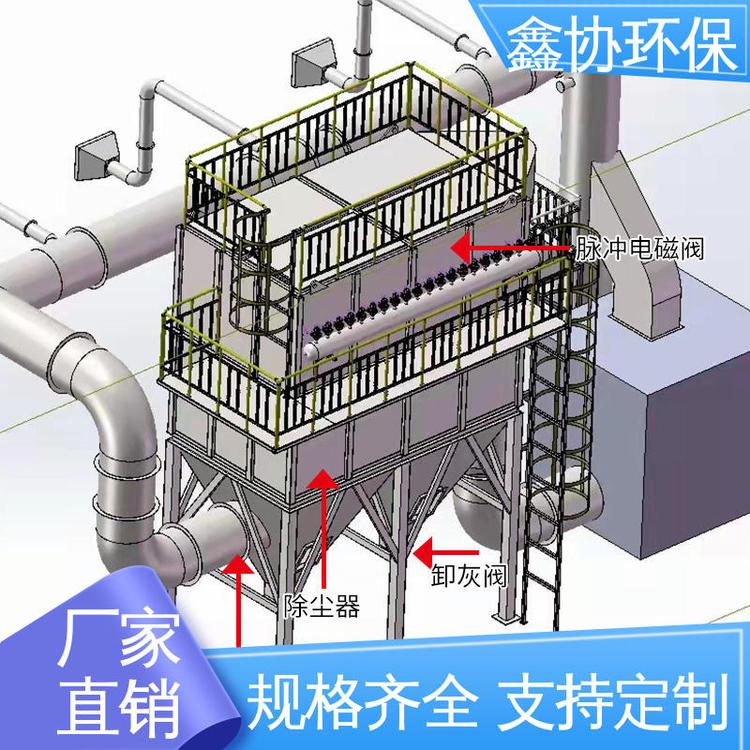 鑫協(xié)環(huán)保 不銹鋼材質(zhì)脈沖布袋除塵器，規(guī)格多樣，可按需定制，高效助力粉塵治理