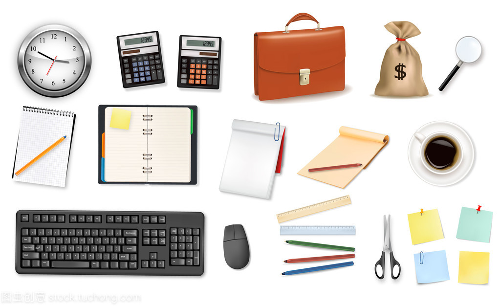 商業(yè)與辦公用品中的矢量辦公耗材 現(xiàn)代辦公效率的隱形基石
